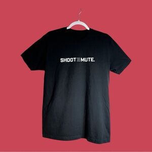 Silencer Central Company Slogan T-Shirt Shoot on Mute Black No Tag, Size Med?